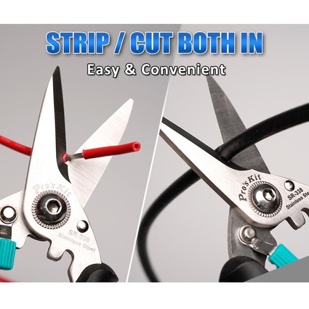 TIJERAS MULTIPROPOSITO 7 PULGADAS PROSKIT SR-338