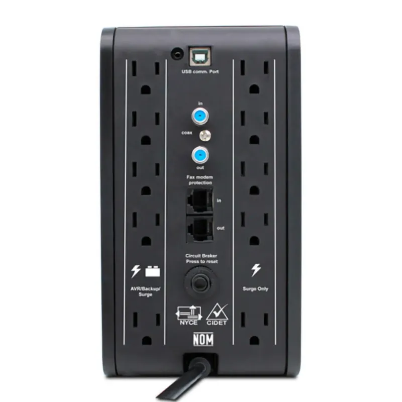 UPS CDP 2000VA/1200W 10A SMART 10 TOMAS - FAX Y DSL REGULADOR VOLTAJE - PANTALLA LCD R-SMART2010