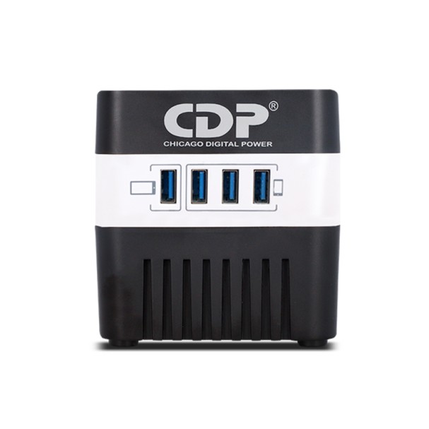 REGULADOR DE VOLTAJE CDP AUTOMATICO DE 600VA 4 PUERTOS  RU-AVR604