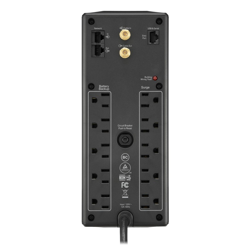 UPS APC PRO (BX1350M) 1350VA/810WATTS 10 TOMAS120V