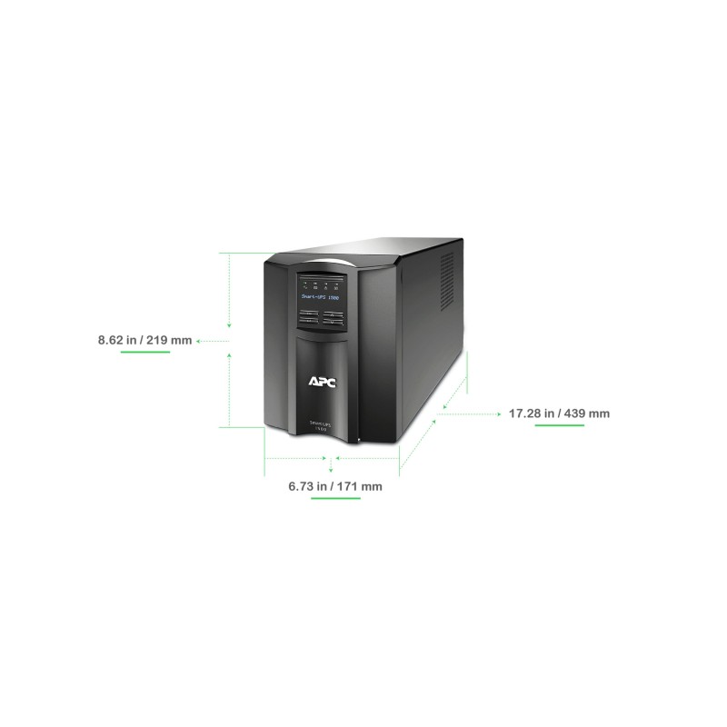UPS APC SMART (SMT1500C) 1.0KWATTS / 1.44KVA 120V 8 TOMAS
