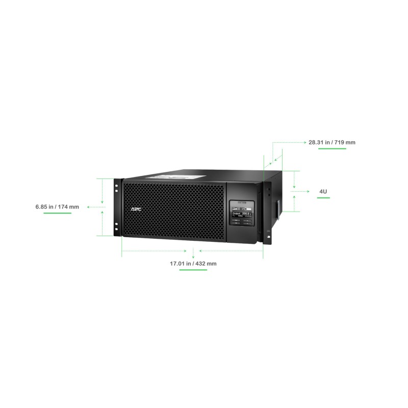 UPS APC SMART (SRT6KRMXLT) 6000VA/6000WA 208V P/ RACK